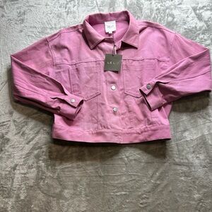 Le Lis pink Button-Up Jacket. NWT